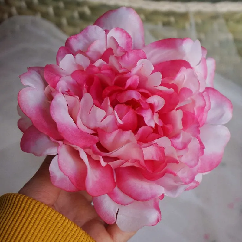 13cm Big Artificial Flower Hairpin Wedding Bridal Hair Clip Barrette Headdress Party Accessories Headwear Gifts Drop-Ship