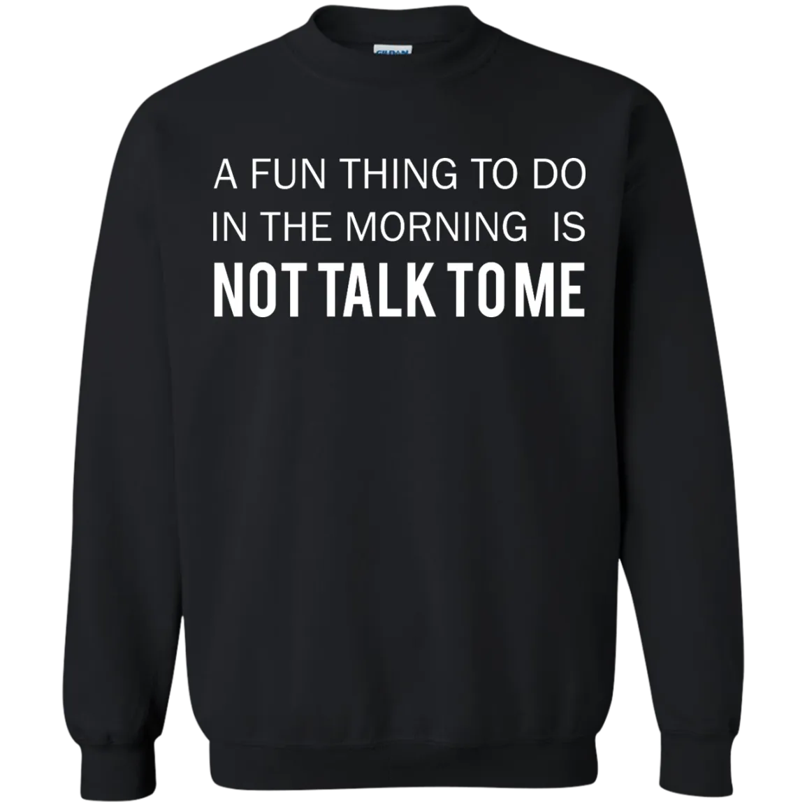 A Fun Thing To Do in the Morning is Not Talk To Me shirt, sweater, tank