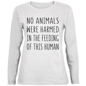 Activist No Animals Were Harmed in the Feeding of this Human Ladies' Relaxed Jersey Long-Sleeve Tee