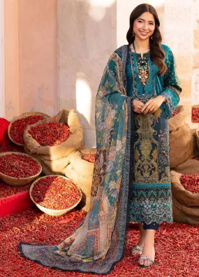 Aira By Asim Jofa Embroidered Lawn Unstitched 3 Piece Suit - AJ24AP AJAR-22