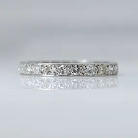 Art Deco Platinum Set Diamond Eternity Ring