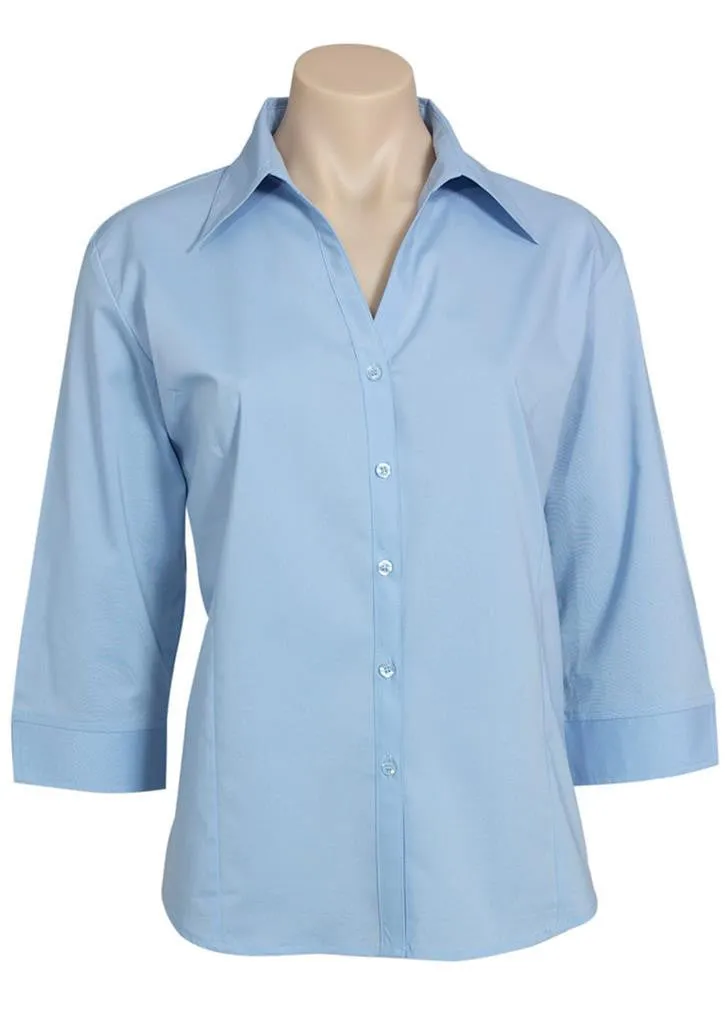 Biz Collection Ladies Metro Shirt 3/4 Sleeve (LB7300)-Clearance