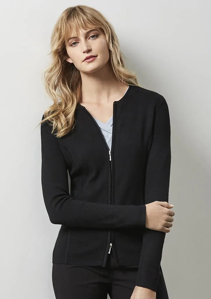 BizCollection LC3505 Ladies 2-Way Zip Cardigan