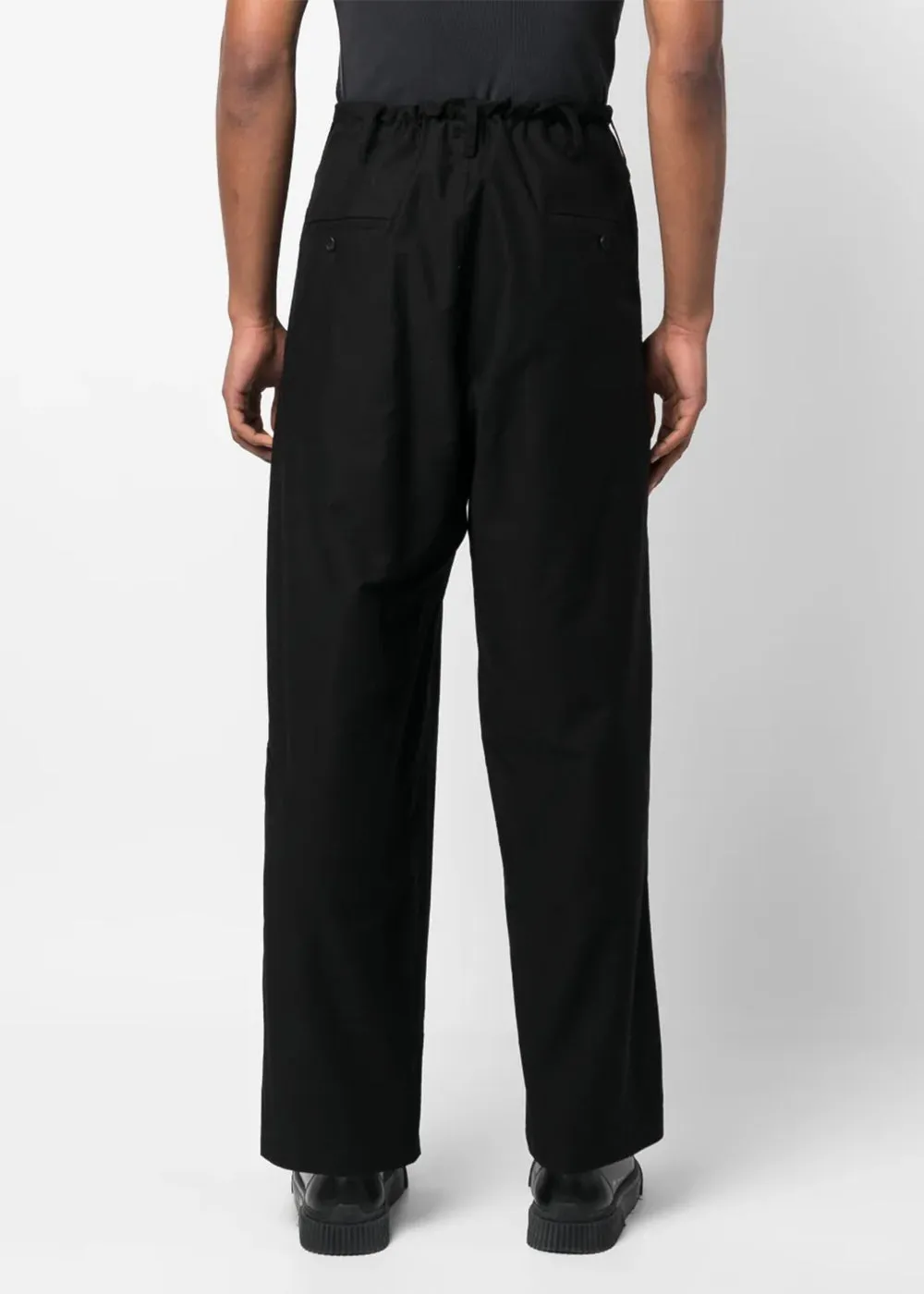 Black Drawstring Trousers