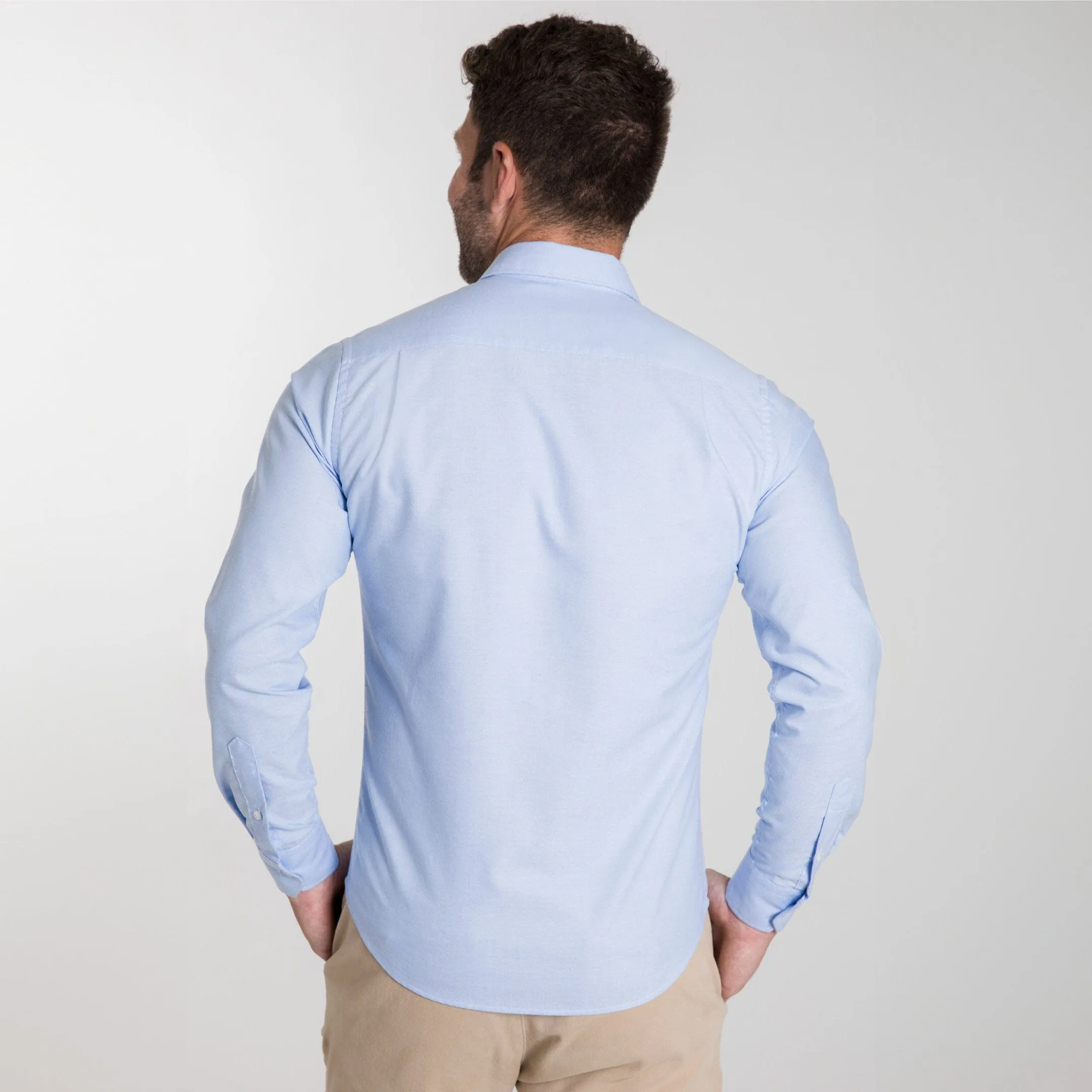 Blue Oxford Wrinkle Free Shirt