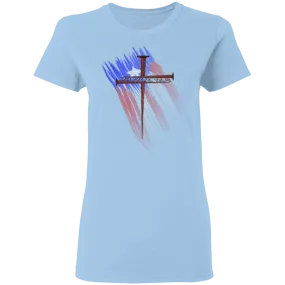 BORICUA CROSS Ladies' 5.3 oz. T-Shirt