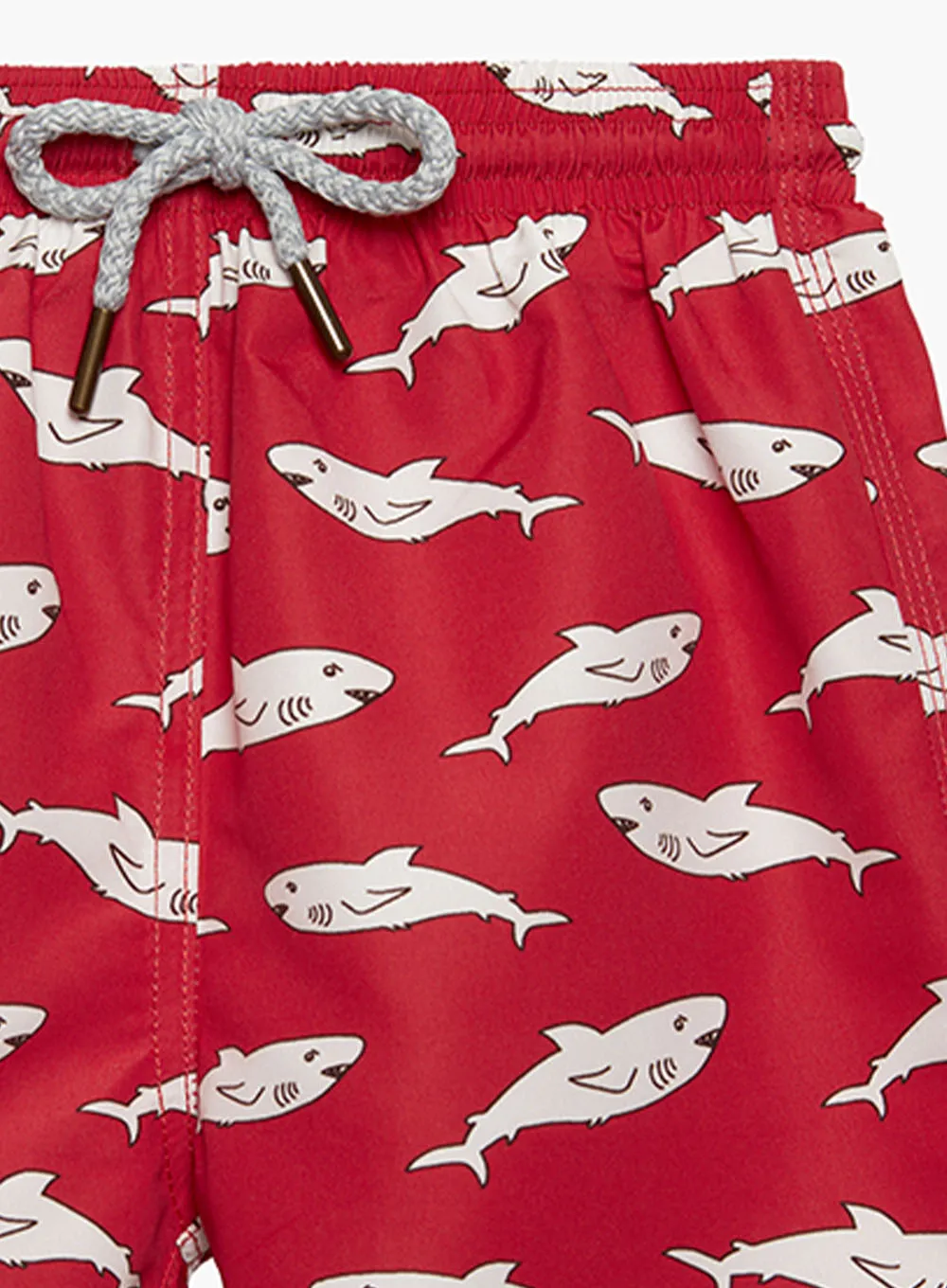 Boys Swimshorts in Red Shark