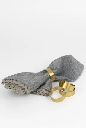 Brass Napkin Rings- Set of 4