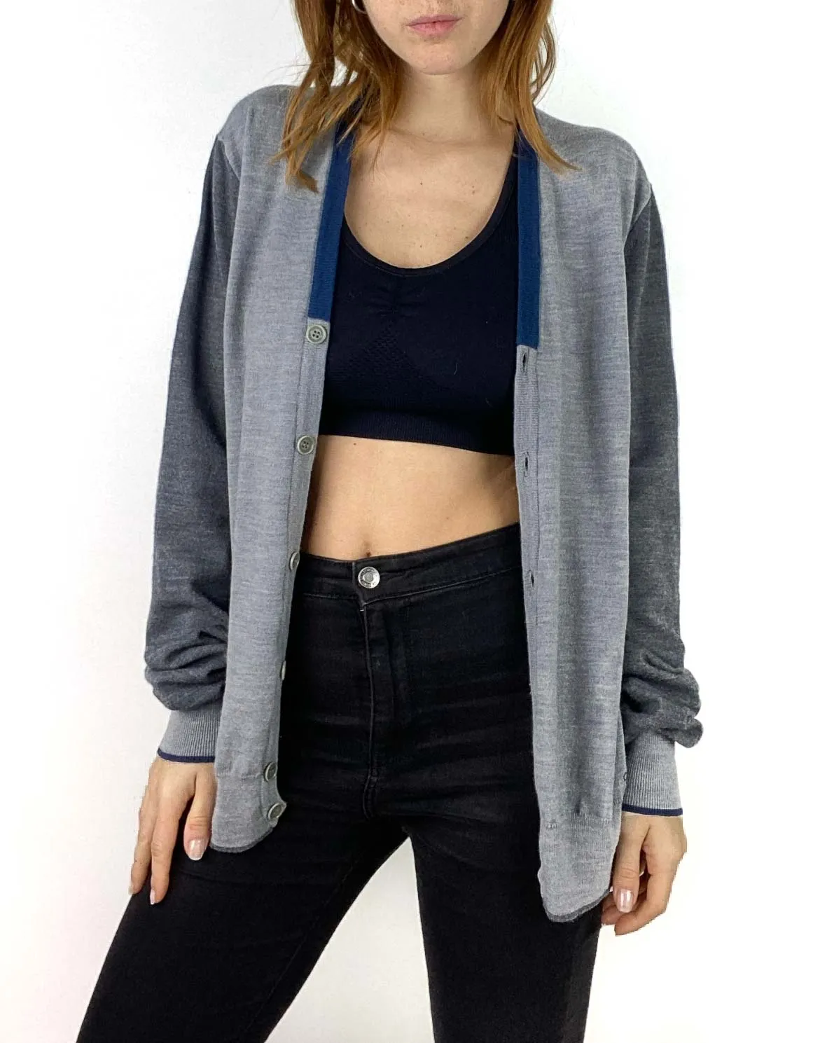 Calvin Klein Jeans  Cardigan Grigio Taglia L