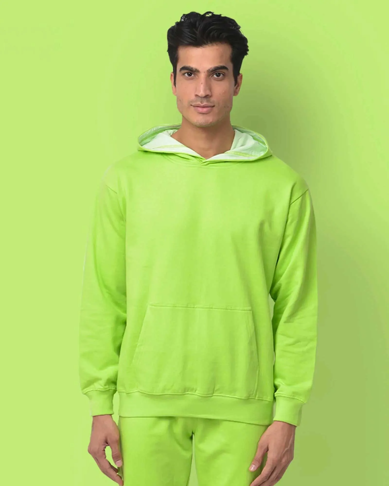 Classic Hoodie: Neon Green