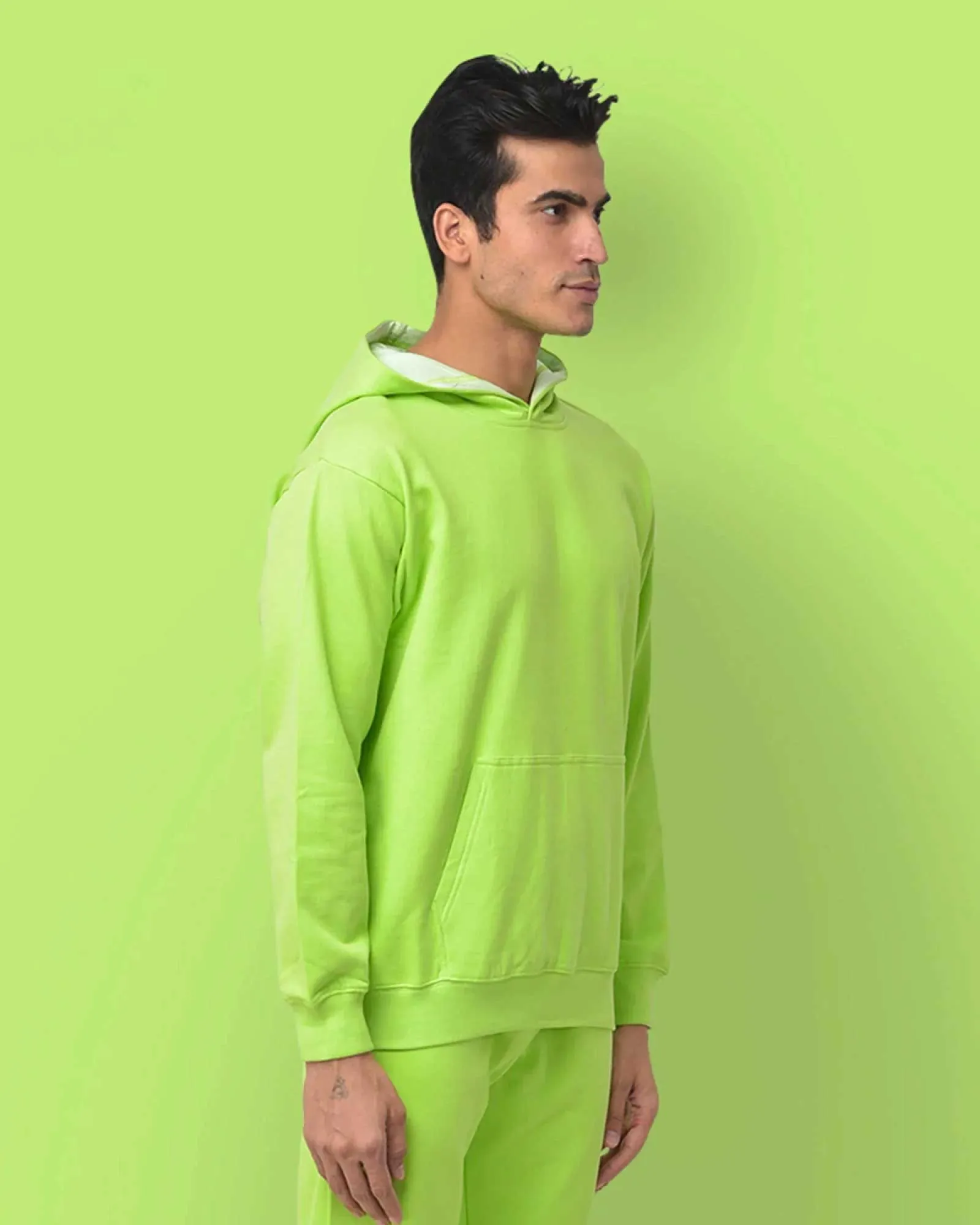 Classic Hoodie: Neon Green