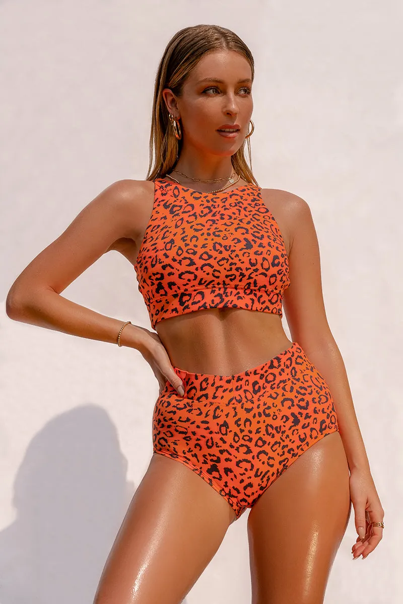 CXIX Nyx SAFARI Top -  Orange Cheetah