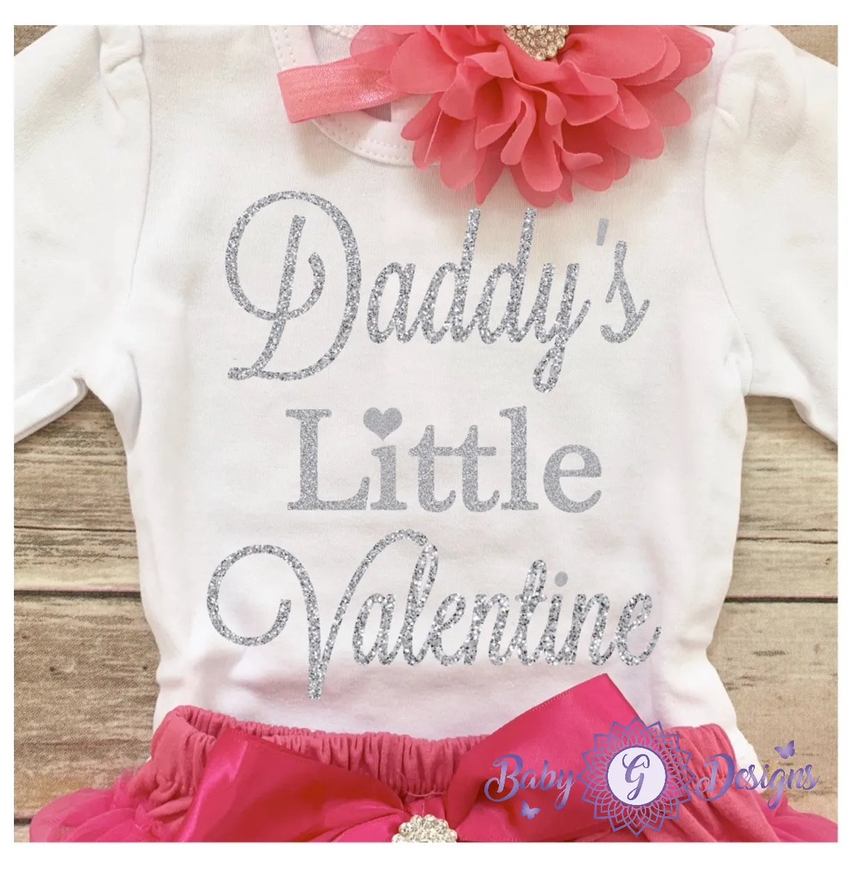 Daddy little valentine-silver