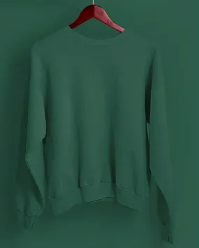 Drop Shoulder Sweatshirt: Emerald Green kg