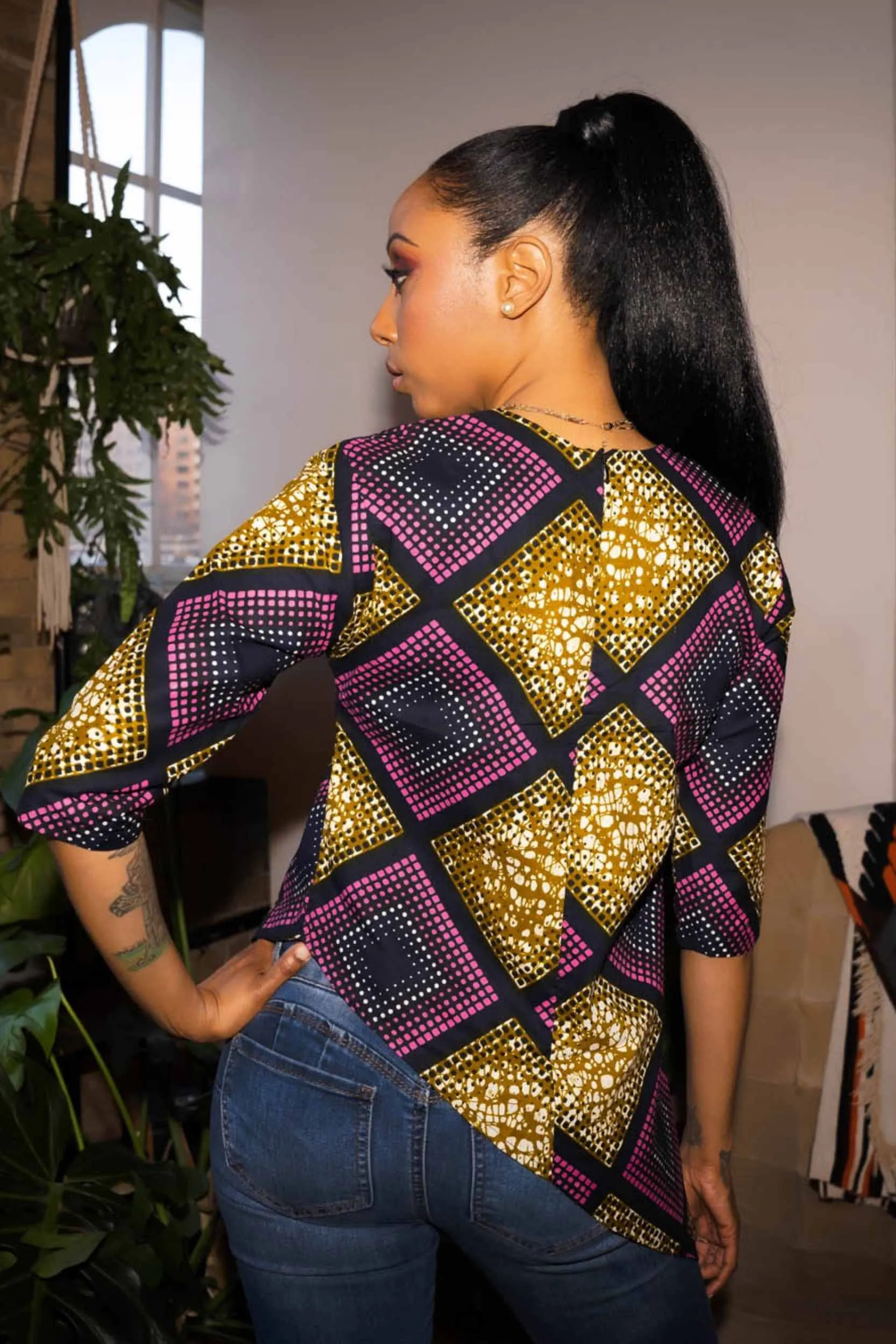 DUSO AFRICAN PRINT WOMEN'S TOP