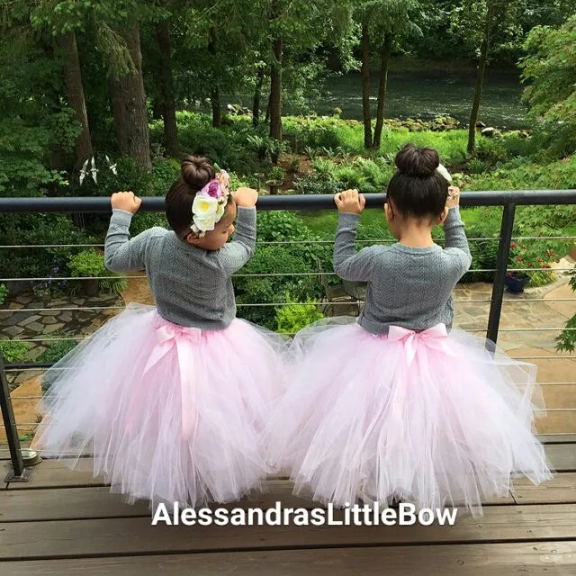 full lenght flower girl tutu skirt