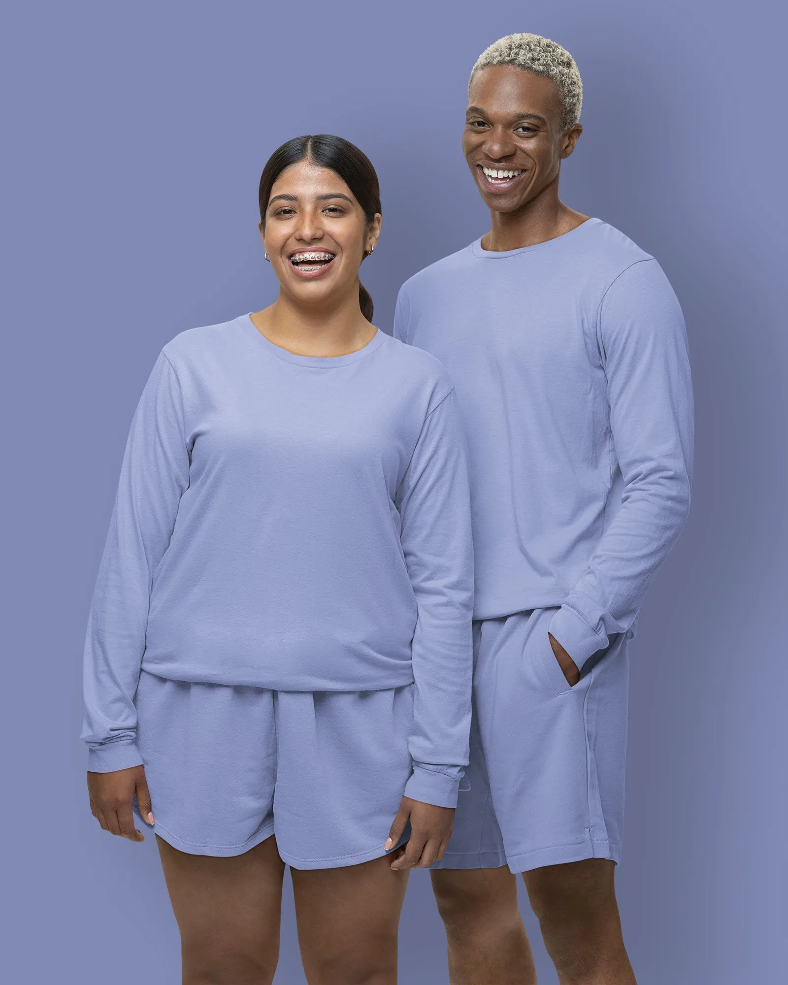 Full Sleeves Crew Neck: Periwinkle