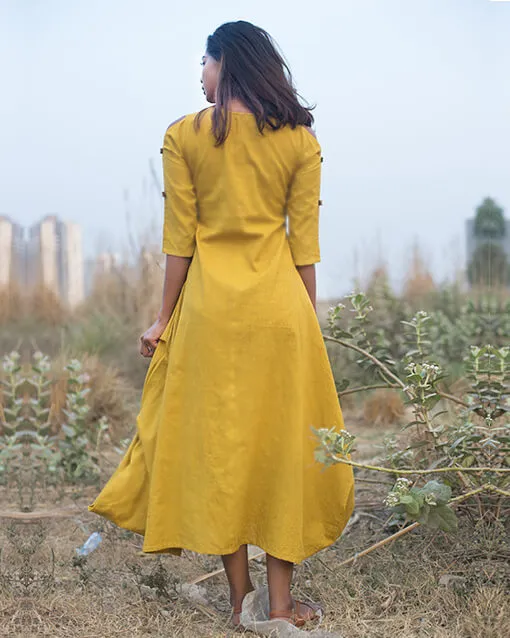 Gerua Tunic Dress – Yellow