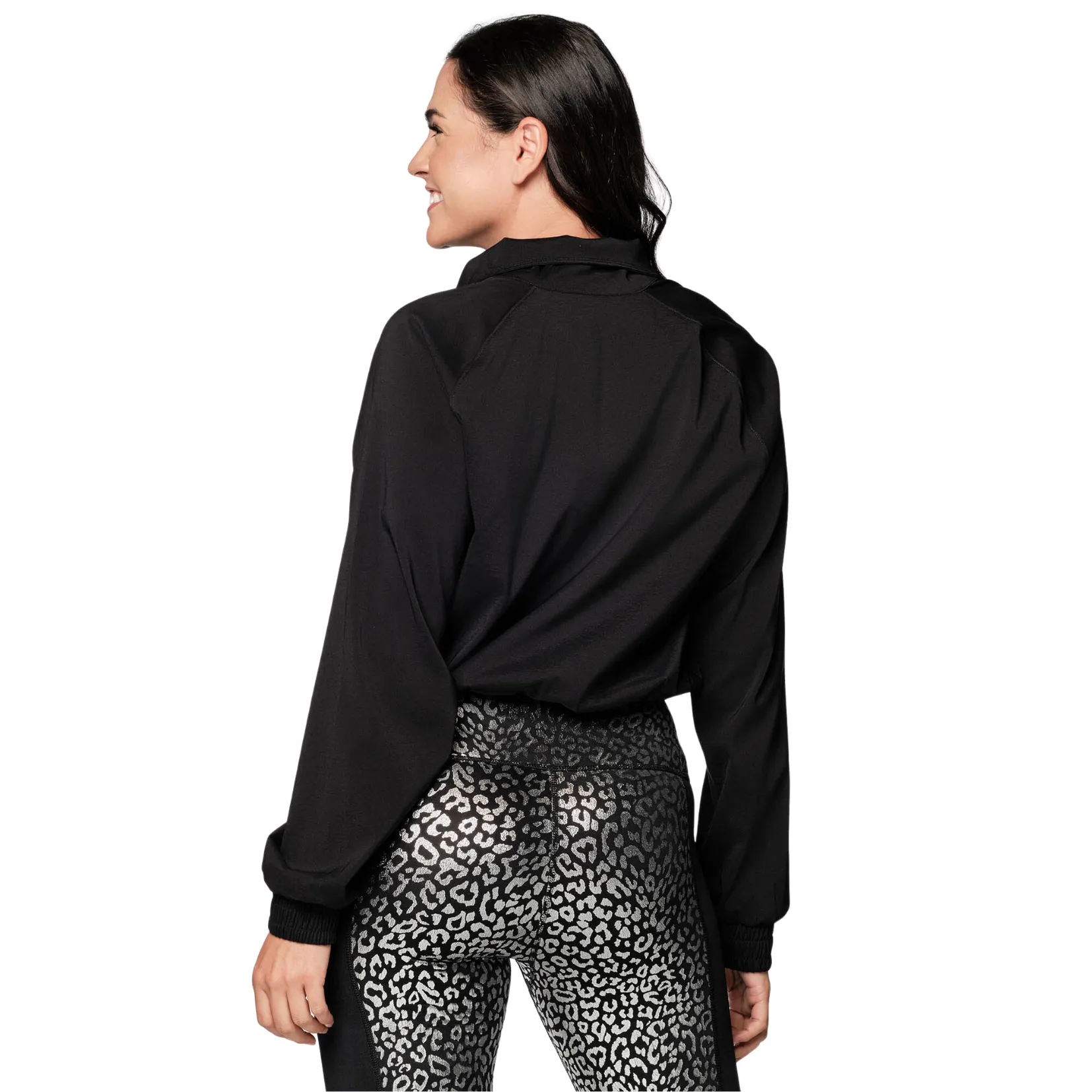 Glow With The Flow Half Zip Crop Pullover (Special Order)