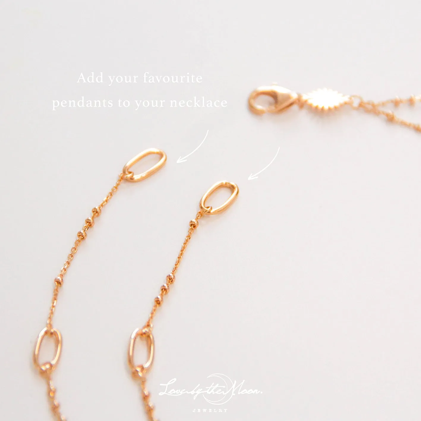 Gold Beaded Layered Necklace Chain