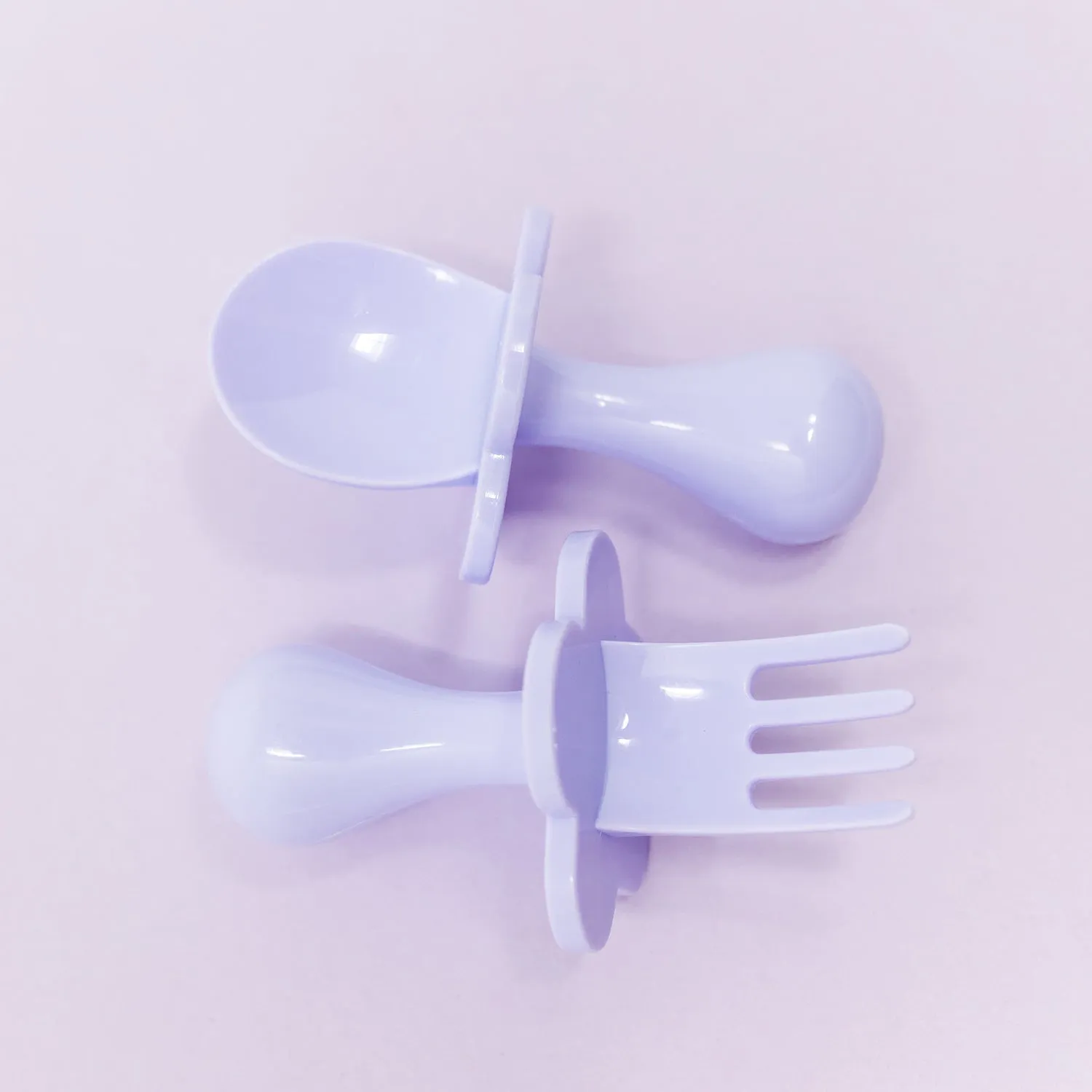 Grabease Stage 2 Self feeding Fork and Spoon Set - Lavender