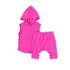 Hooded Tank Set- Pink