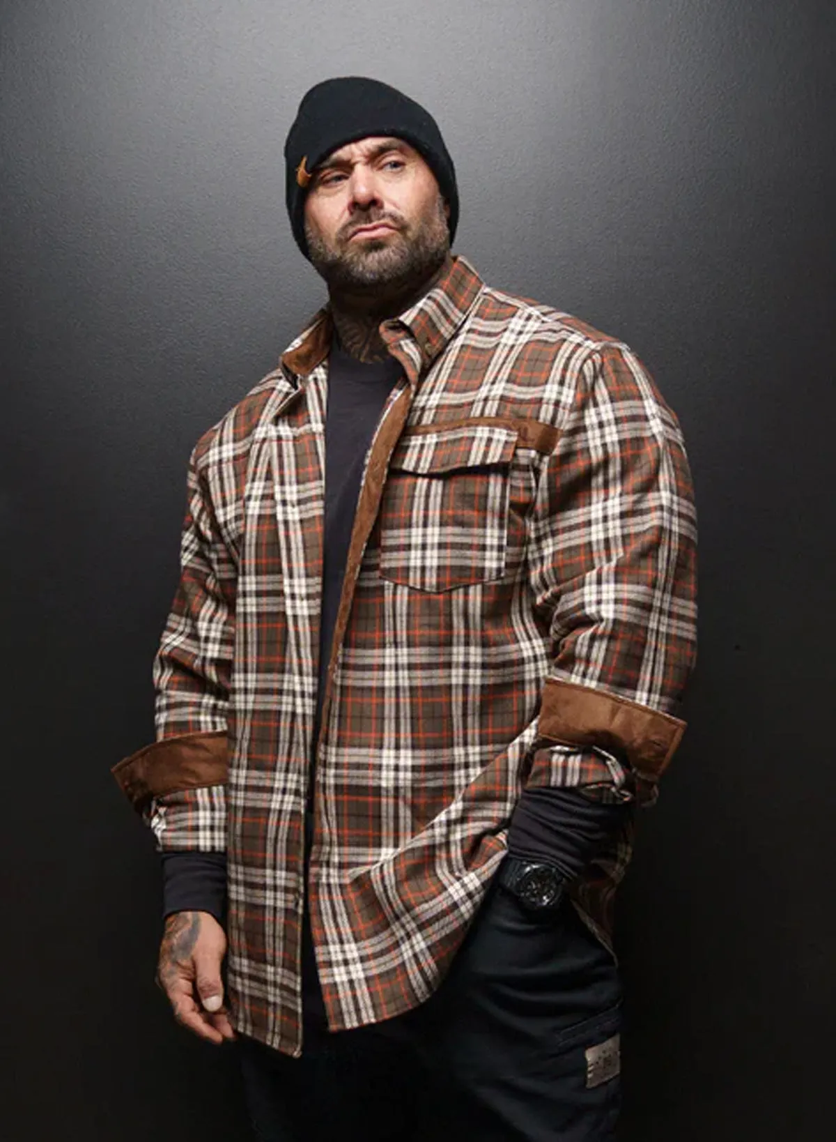 MEN'S NO HANDOUTS X FOREVER FLANNEL - ORANGE