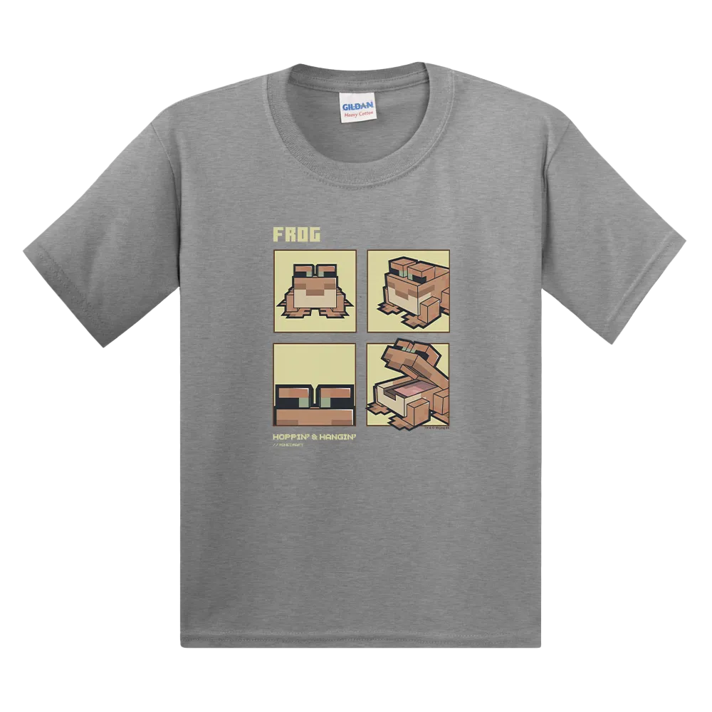 Minecraft Frog Hoppin and Hangin Kids Short Sleeve T-Shirt