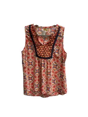 Multi-colored Top Sleeveless Cmc, Size M