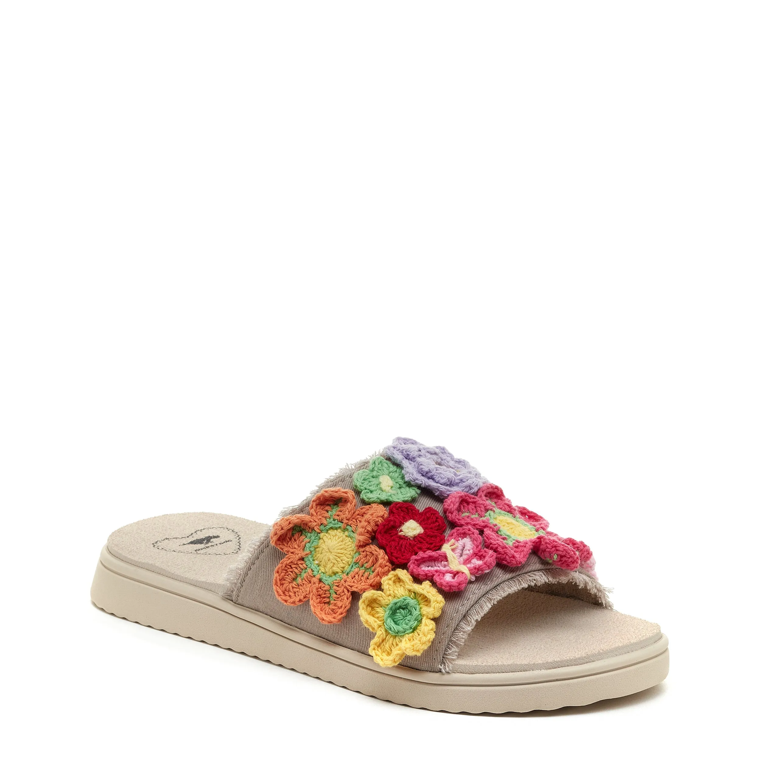 Novel Floral Crochet Slide Sandal