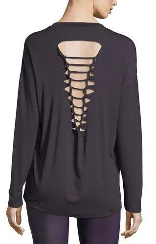 Onzie Braid Back Long Sleeve Performance Top