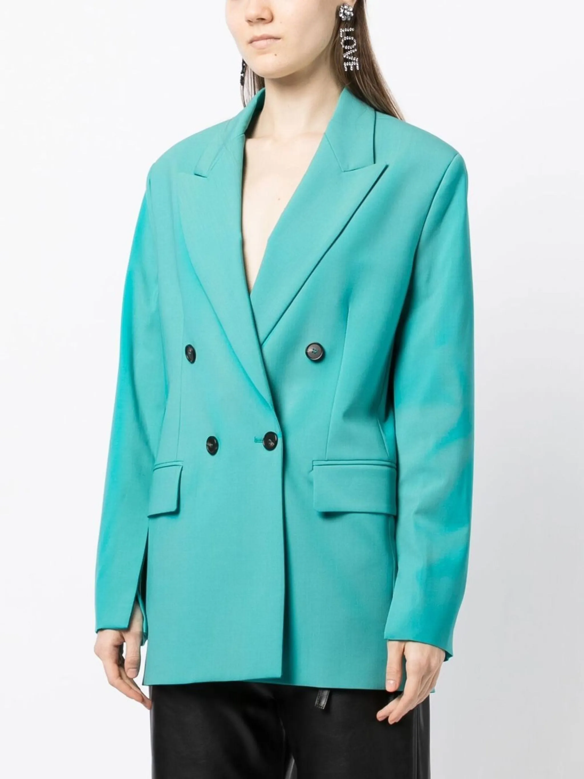 PEAK-LAPELS DOUBLE BREASTED BLAZER