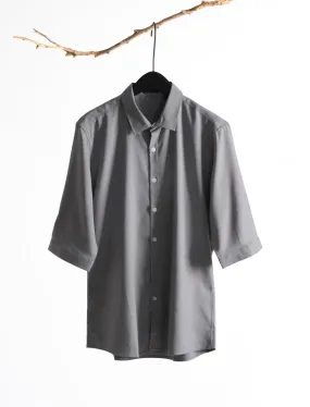 Plain Grey 3/4-sleeve shirt 1109