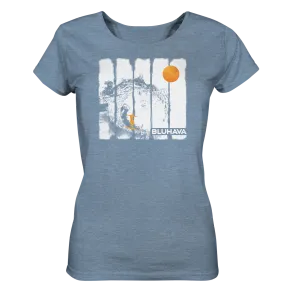 "Oceansplash Sunset Joy Ride" - Ladies Organic Shirt (meliert)