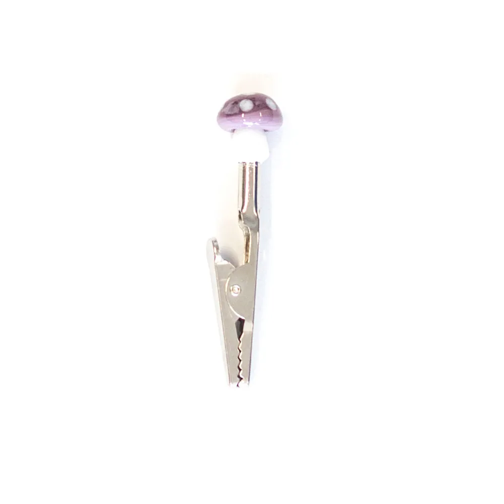 Roach Clip - Assorted Designs (Mushrooms & Dice)