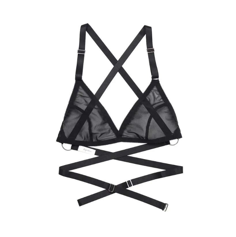 Rosemary Bralette Black Modal Jersey