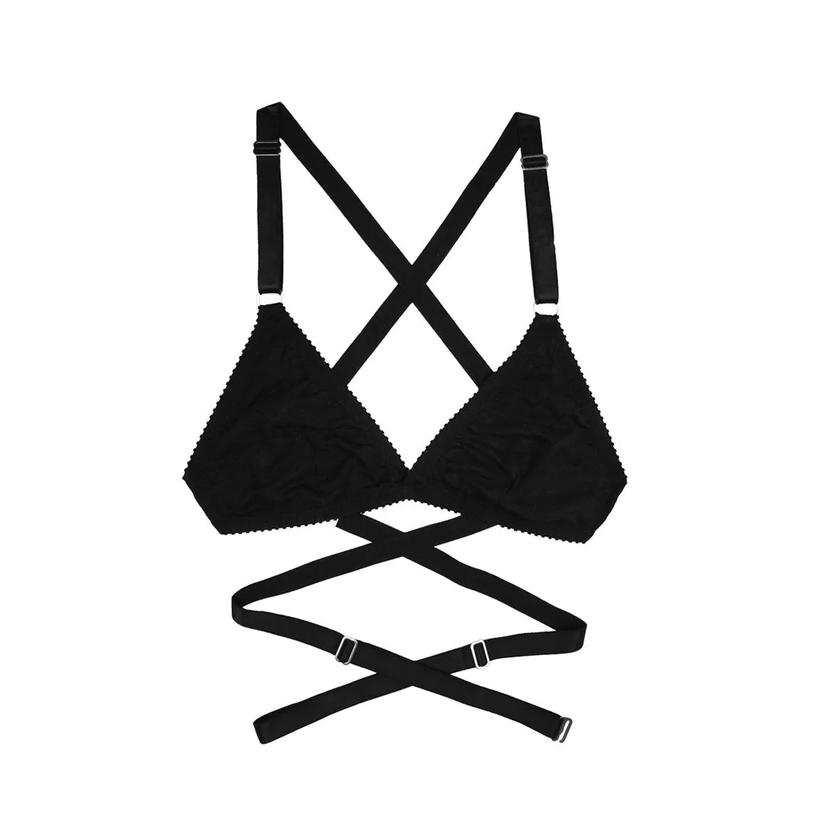 Rosemary Bralette Black Modal Jersey