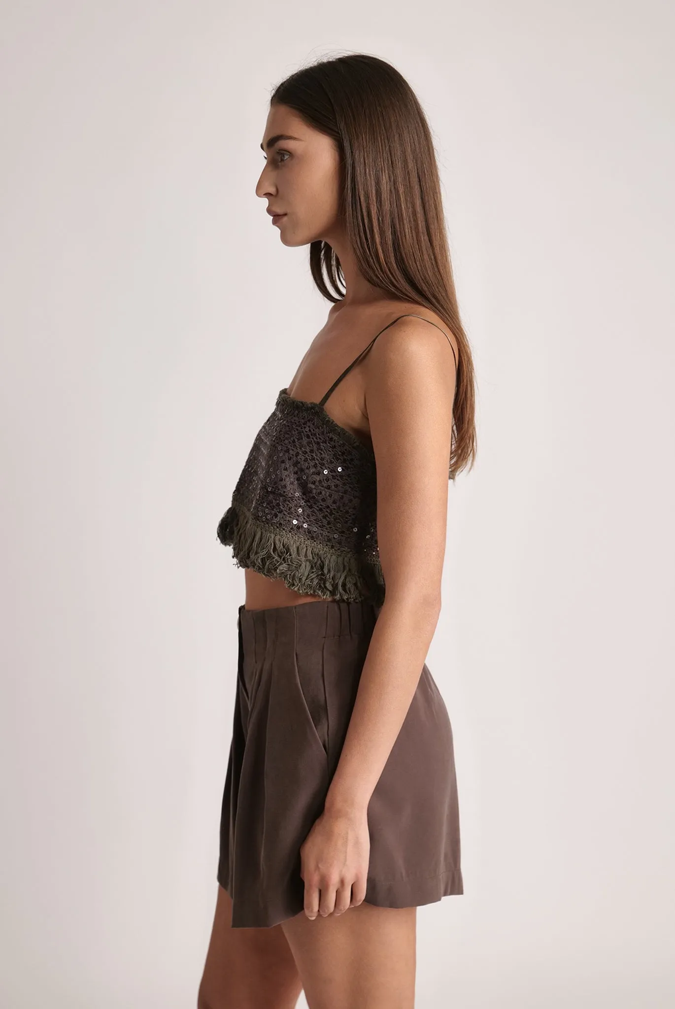 SABINA MUSAYEV Bobi Top - Dark Brown