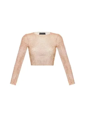 SANTA Crop Top - Blush Diamond