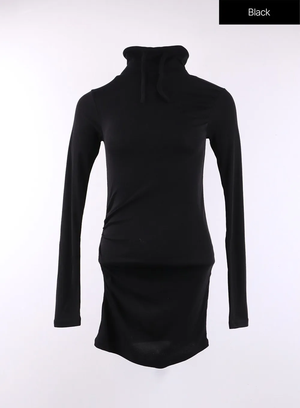 Slim Fit Half-Neck Mini Dress CJ426