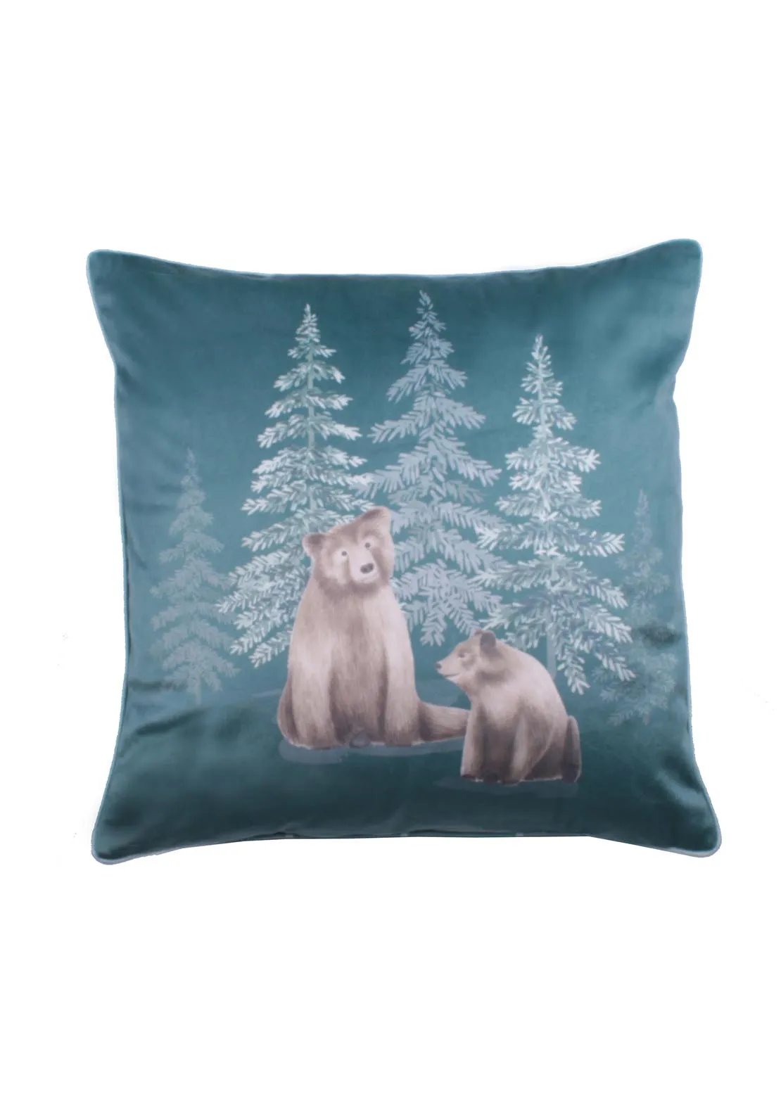 Soft Bear Cushion 43cm x 43cm - Green