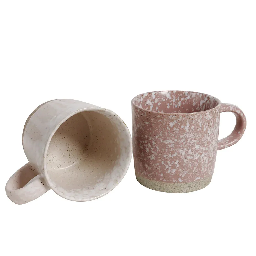 Strata Mugs in Pink - 4 Pack Mixed