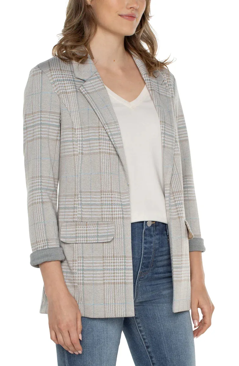 The Jana Plaid Boyfriend Blazer