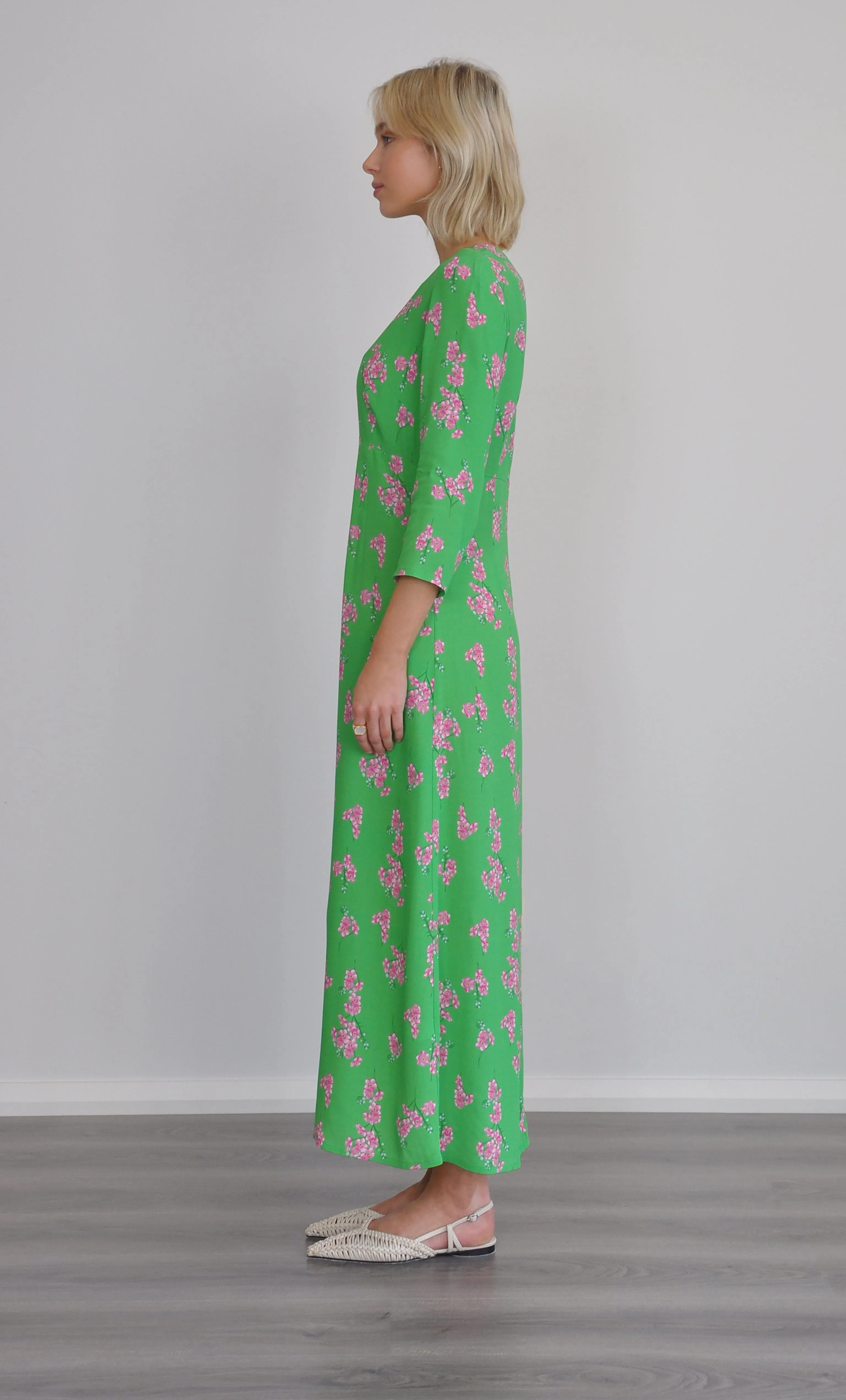 The Tunik Vivienne empire dress - Cherry Blossom print