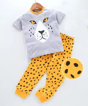 Ventra Cheetah Grey Nightwear