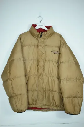 Vintage Ralph Lauren Polo Sport Tan Puffer XL