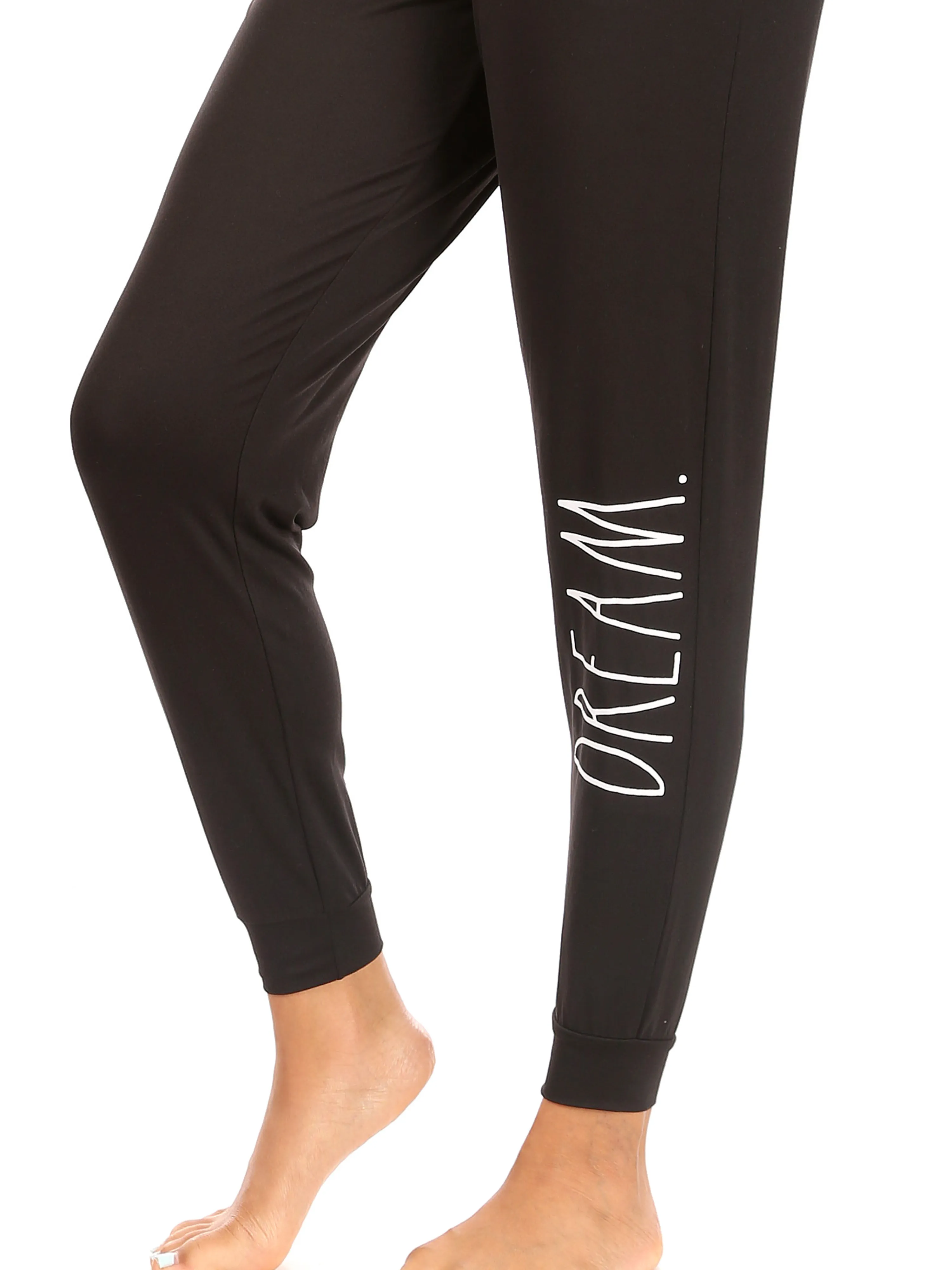 Women's "SLEEP" & "DREAM" 2-Pack Drawstring Pajama Joggers